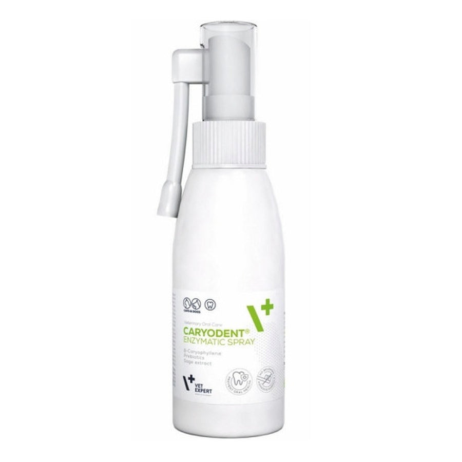 Spray Enzymatic Caryodent 75 g pentru Igiena Orală a Câinilor Sensibili la Periaj  – VetExpert