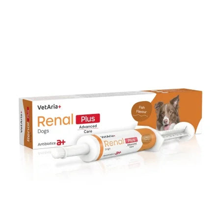 VetAria+ Renal Plus Dogs, Pastă Palatabilă pentru Susținerea Funcției Renale la Câini, 60 ml