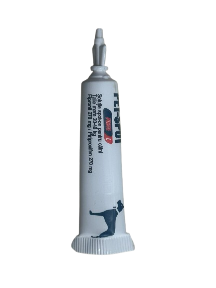 Pet Spot Forte Câini L (20–40 kg) – Pipetă Antiparazitară cu Fipronil și Pyriproxyfen | Protecție Purici, Căpușe și Păduchi