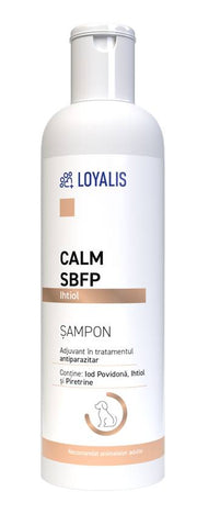 Șampon Calmant Loyalis Calm SBFP cu Ihtiol și Povidonă de Iod, pentru Câini, 200 ml